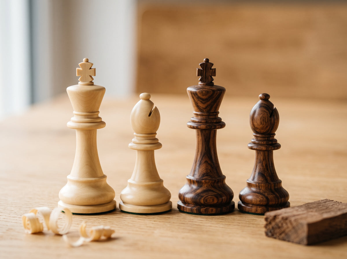 Schachfiguren aus Holz: Buchsbaum, Ebenholz & Co.