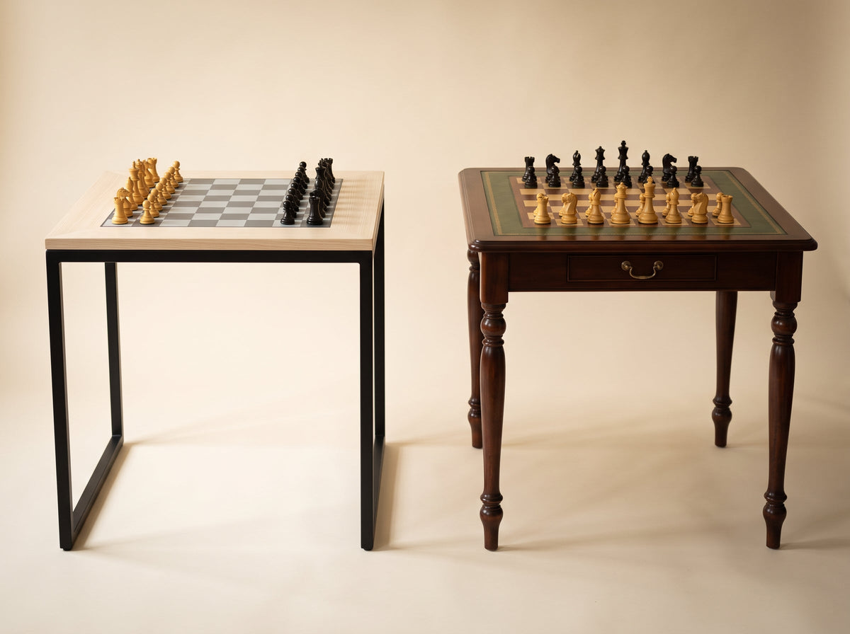 Schachtisch modern oder antik?