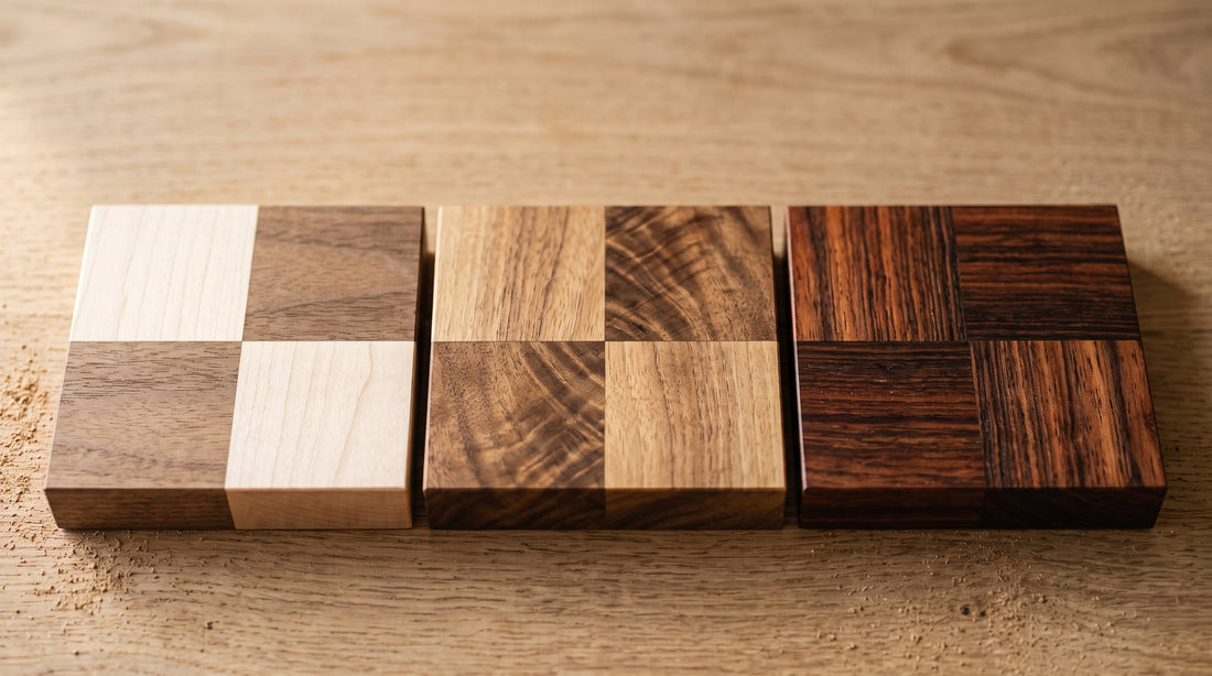 Schachspiel aus Holz: Ahorn, Nussbaum oder Palisander?