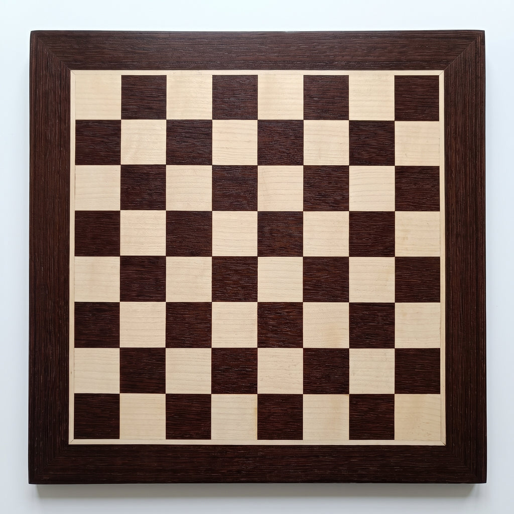 Schachbrett Nr. 4, Wenge/Ahorn, ohne Koordinaten
