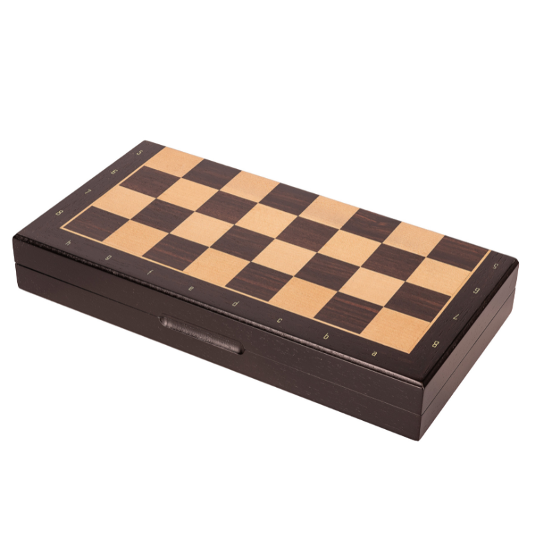 Magnetschach Ebenholz-Optik, 33 x 33 cm