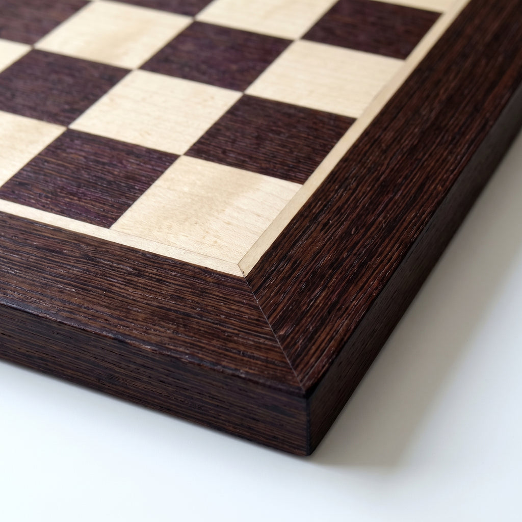 Schachbrett Nr. 4, Wenge/Ahorn, ohne Koordinaten
