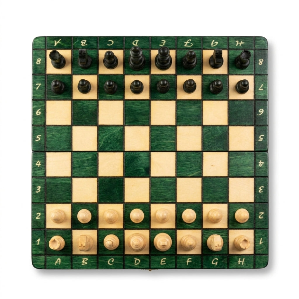 Magnetisches Schachspiel, mit Einlage