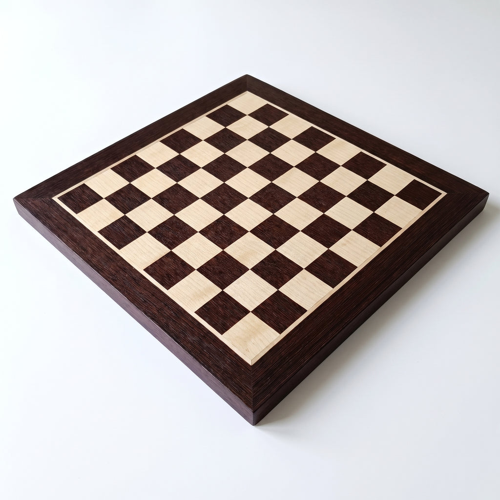 Schachbrett Nr. 4, Wenge/Ahorn, ohne Koordinaten
