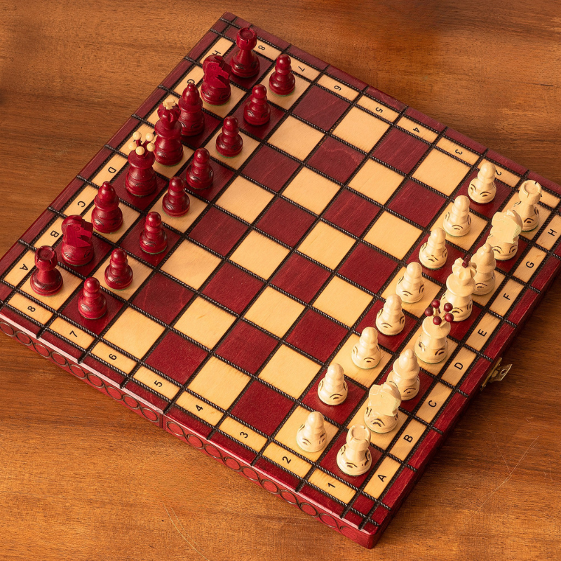 Schachspiel Small Pearl, mit Einlage