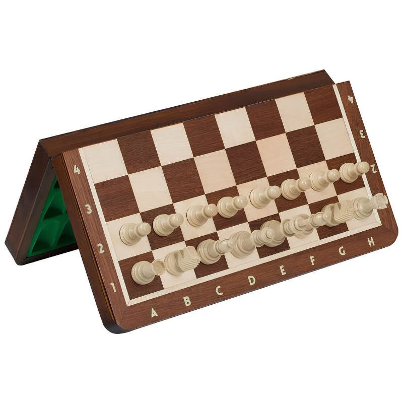 Magnetisches Holz-Schachspiel (28 x 28 cm), Einlage