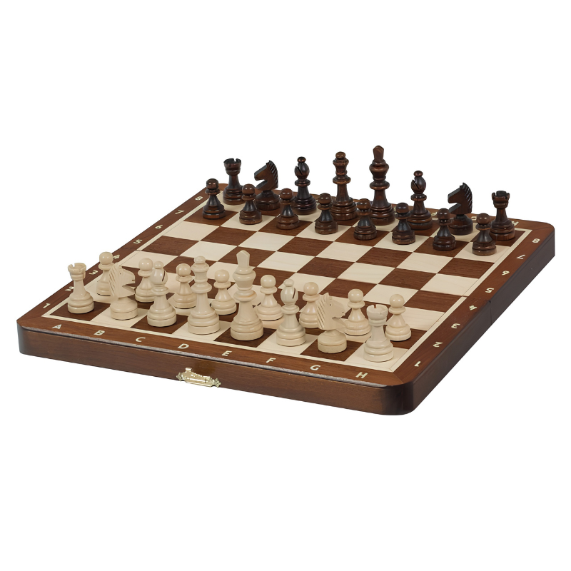 Magnetisches Holz-Schachspiel (28 x 28 cm), Einlage