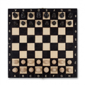 Magnetisches Holzschach Schwarz (27 cm)